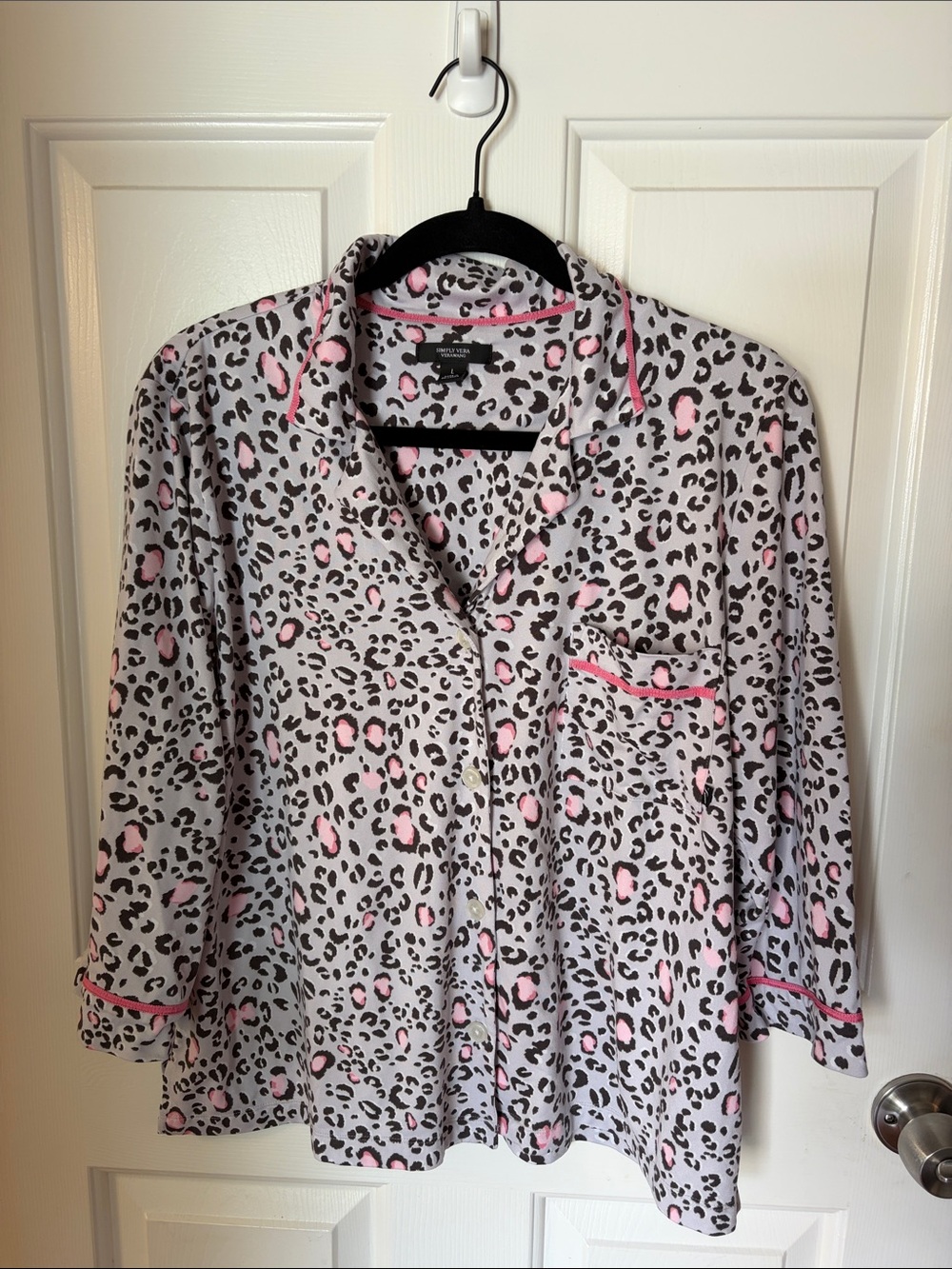 Simply Vera Vera Wang Leopard-Print Pajama Shorts Set